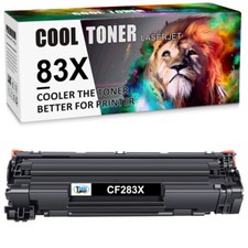 1-8 PACK Black CF283X For 83X Toner Cartridge HP LaserJet Pro M202n M202dw LOT picture