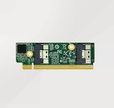 1U PCIe 4.0 X16 2-Port SlimSAS SFF-8654 8i Adapter,15u Gold Finger Storage Card picture