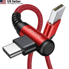 AINOPE USB Type C Cable 3.1A Fast Charger (2-Pack, 10ft+10ft) 10FT+10FT, Red picture