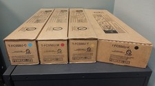 (Full Set) New OEM Toshiba Toners T-FC556U-K, T-FC556U-C, T-FC556U-M, T-FC556U-Y picture