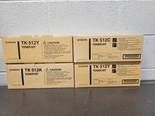 Kyocera TK-512 K,Y,C,M Full Set Toner New Genuine picture