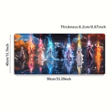 1pc Large-sized Esports Gaming Mouse Pad with an Ancient-style Group Portrait picture