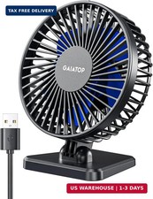 USB Desk Fan, Small But Powerful, Personal Portable Quiet 3 Speeds, Adju picture