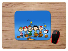 PEANUTS GANG BASEBALL THEME CUSTOM NON-SLIP NEOPRENE MOUSE PAD MAT HOME OFFICE picture