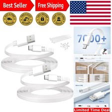 Reliable 20FT Micro USB Power Extender for Wyze, Blink & Ring Cameras - 2 Pack picture