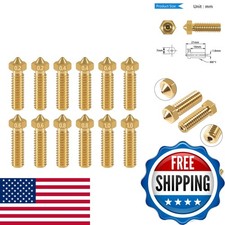 Aokin 12 Pcs Brass Nozzle Kit 0.2 0.4 0.6 0.8 1.0mm Anycubic Vyper Kobra Max picture