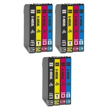 405XL Ink Cartridge Set for Epson WF-3820 - 12 Cartridges (3 Sets of CMYK) picture
