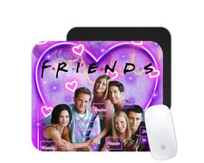 Retro 90s Best Friends Coffee Hangout Mouse Pad – Nostalgia TV Desk Mat Gift picture