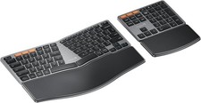 New - ProtoArc EK04 Ergonomic Keyboard and Numeric Keypad - Black and Gray picture