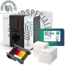 Evolis Zenius 2 Classic Single Side Complete Photo ID Card Printer Bundle picture