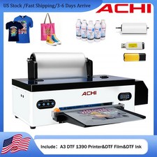 【US】ACHI A3 DTF 1390/1800 Printer Direct to Trasnfer Film DIY T-shirt Printing picture
