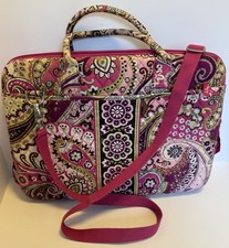 Vera Bradley Padded Hard Clamshell Laptop Case-17” X 12”-Pink Paisley picture