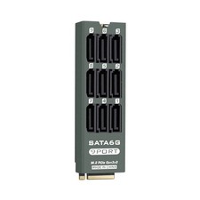 M.2 MKEY PCI-E3.0 to SATA3.0 6Gbps 6/8/9 Ports NAS Expansion Card Adapter Card picture