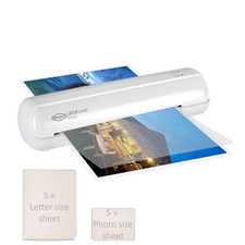 Thermal Laminator 9 Inch 3-5 Mil Compact Auto Shut Off 10 Pouches SINCHI picture