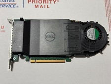 Dell DPWC400 6N9RH PCIe x16 Quad M.2 NVMe SSD Adapter Card w/ Fan picture