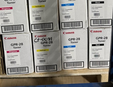 FULL SET of NEW Canon GPR-28 Toner Cartridges Yellow Magenta Cyan Black picture