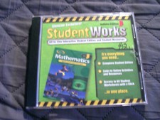Glencoe Mathematics Student Works All-In-One Interactive Student Indiana Edition picture