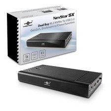 NexStar SX, Dual Bay M.2 NVMe to USB 3.2 Gen2x1, Enclosure w/Clone Function (... picture