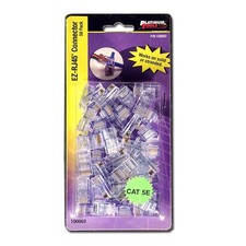 Platinum Tools 100003C EZ-RJ45 Cat5/5e Connectors Clamshell Pack of 50 picture