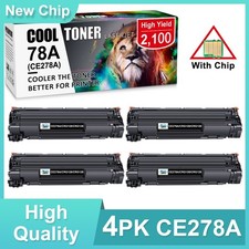 4PK CE278A 78A Toner Cartridge For HP LaserJet Pro P1606dn M1536 M1536dnf MF4450 picture