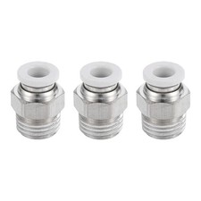 3Pcs Pneumatic Fitting, 6mm Tube OD x 1/4