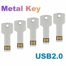 5 Pack 2GB USB Flash Drives Metal Key Shape Memory Sticks Thumb Drive Pen Drives picture