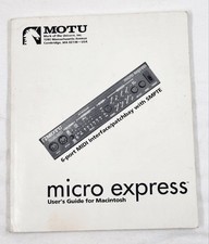 MOTU Micro Express 6-Port MIDI Interface / Patchbay User's Guide / Manual picture