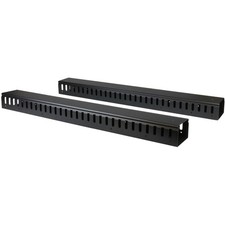 StarTech Vertical Cable Organizer with Finger Ducts - Vertical Cable Management picture