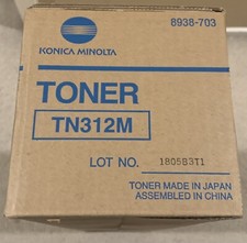 New OEM Konica Minolta TN-312M 8938-705 Magenta Toner Cartridge Bizhub C300/C352 picture