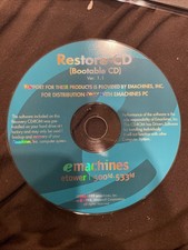 EMachines Restore CD Bootable CD eMachines Tower 500id 533id Version 1.1 picture