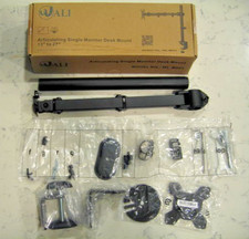 WALI Single Monitor Desk Mount Arm, Rotate/Swivel/Tilt, Fits 13–27