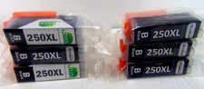 Lot of (6) 250XL Black Ink Cartridge for Canon Printer picture