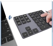 Bluetooth Number Pad for Laptop Wireless Rechargeable Numeric Keypad 34 Keys ... picture