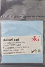 3KS Thermal pad 100x100mm 12.8W/m.k. Thickness 1 .5mm. Lot of 10pcs picture