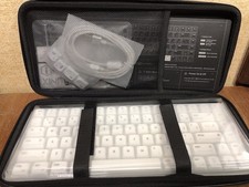Iqunix MQ80 Mechanical Keyboard Silver (White) RGB Wireless Bluetooth w Case picture