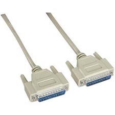 10Ft DB25 M/M Serial Cable 25C Straight picture