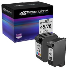 2PK Reman 45 & 78 Blk/Clr Ink Cartridges For HP Deskjet 970 990C 995 6122 6127 picture