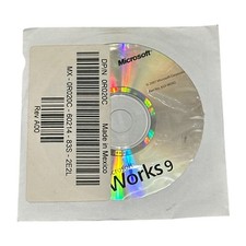 Older Microsoft Works 9.0 Dell OEM CD w COA Software Disc for Dells picture