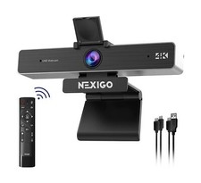 NexiGo Zoom Certified, N950P 4K Zoomable Webcam with Remote Control, Sony_Sta... picture