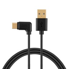 CableCreation USB C to USB A Cable 6FT 90 Degree Type C to 2.0 Cord Black 1.8M picture