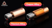 Trianglelab Titanium Alloy Bi-Metal Heatbreak - threaded or Smooth picture