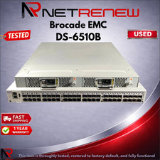 Brocade EMC DS-6510B  48 Port PoE w/ 2x AC Switch picture