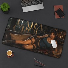 Lara Croft Mouse Pad, Tomb Raider XXL Gaming Desk Mat, Adventure Pad picture