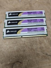 Corsair XMS3 3GB Kit 3x1GB DDR3-1333 PC3-10600 TR3X3G1333C9 RAM Untested picture