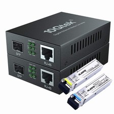 A Pair of Gigabit Ethernet Bidi Media Converter, Single SMF, 20 km, 1G BD picture