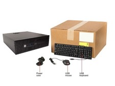 HP Elite Business Class Computer Win 10 Pro 32Bit Quad Core Desktop PC Wi-Fi picture