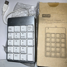 Jelly Comb USB Numeric Keypad Grey with White Letters PC or Laptop picture