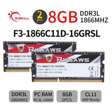 G.SKILL Ripjaws 16GB Kit 2x 8GB DDR3L 1866MHz 1.35V PC3L-14900S Laptop Memory AB picture