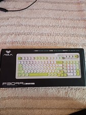 AULA F3099 Tri-Mode Wireless Mechanical Keyboard Pink White Rose Red (Open Box) picture