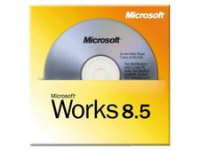 NEW Microsoft Works 8.5 Office Program Suite Word processor spreadsheet database picture